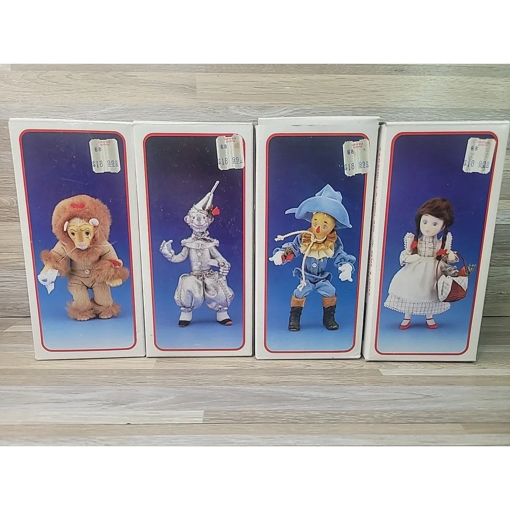 Kurt Adler Santas World 87 Wizard of Oz Dorothy Lion Tin Man Scarecrow Ornaments